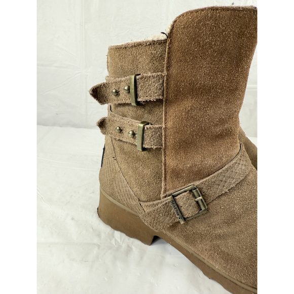 Bearpaw Lucy Women's Wedge Boots Hickory Size 8 - Picture 12 of 15